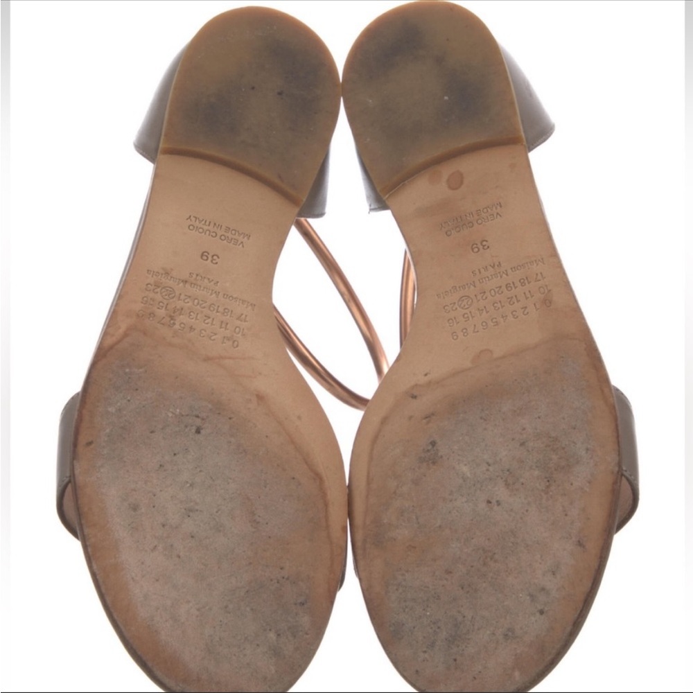 Maison Martin Margiela Leather Sandals, size 9 - Picture 4 of 5